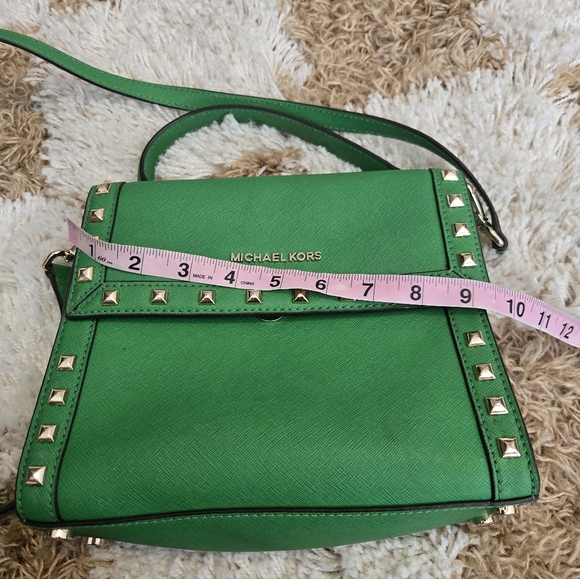 michael kors mk green studded bag - Picture 6 of 7